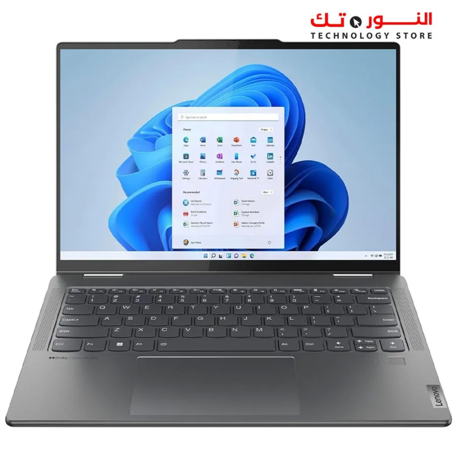Lenovo YOGA 7 2x1 - INTEL CORE i5-1335U - Intel Iris Xe Graphics - 8GB DDR5-5200 RAM - 512GB SSD - 16" WUXGA IPS 300nits 10-point Multi-Touch - Backlit keyboard - Fingerprint - Windows 11