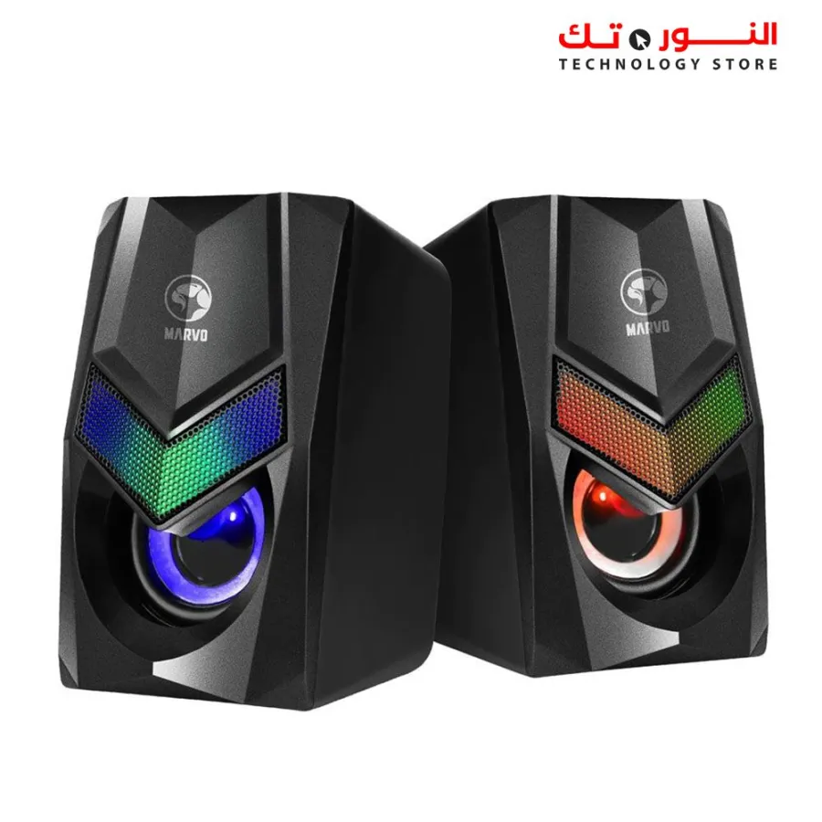 Marvo SG-118 2.0 Stereo RGB Gaming Speaker - Black