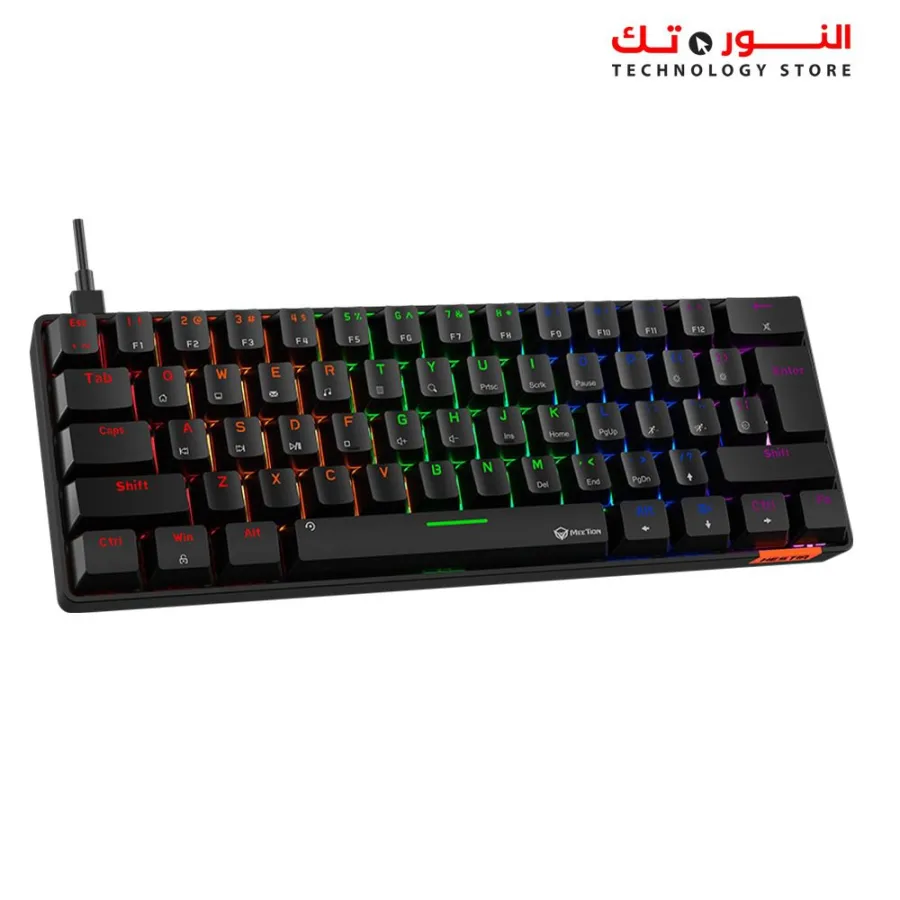 Meetion MK005 60% Blue switch Arabic Wired Mechanical Keyboard