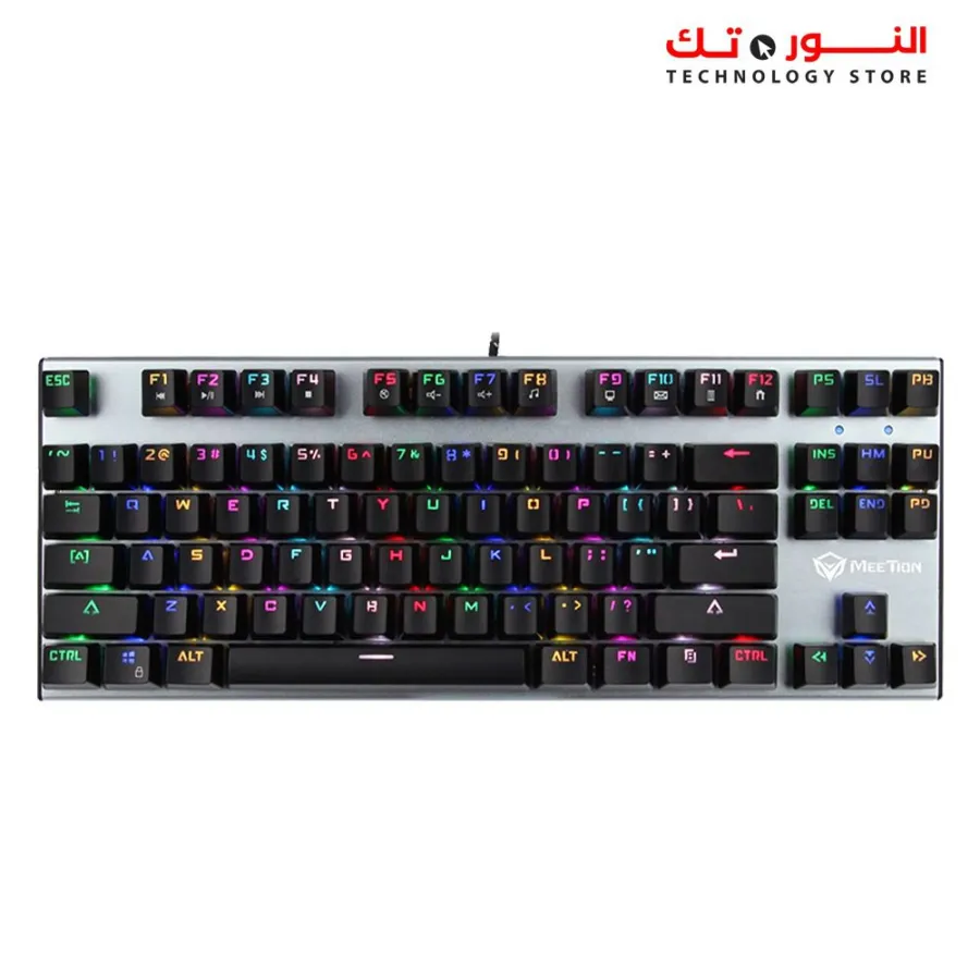 Meetion MK04TKL RGB Backlit Blue switch Arabic Wired Mechanical Keyboard
