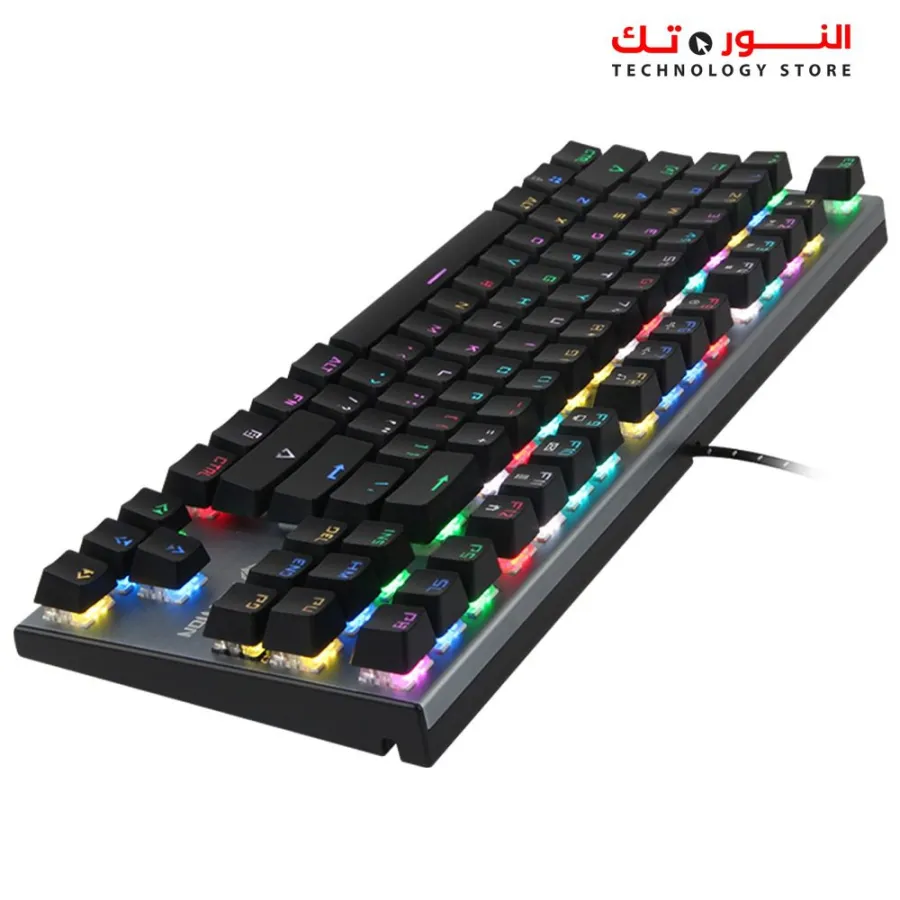 Meetion MK04TKL RGB Backlit Blue switch Arabic Wired Mechanical Keyboard