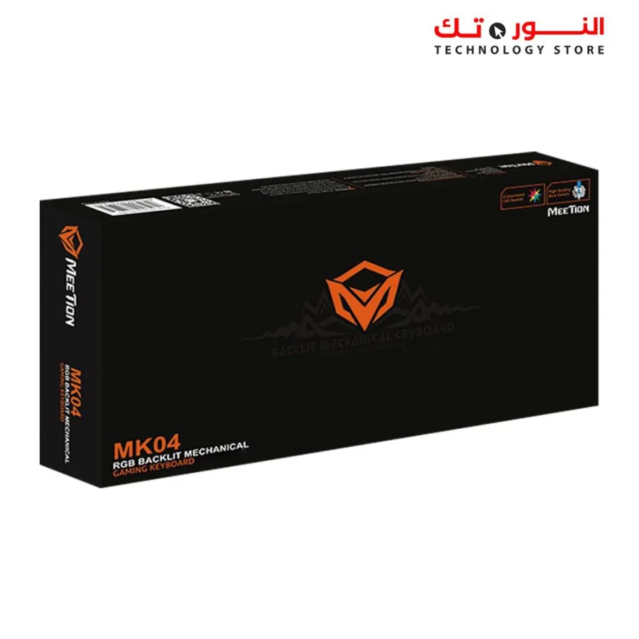 Meetion MK04TKL RGB Backlit Blue switch Arabic Wired Mechanical Keyboard