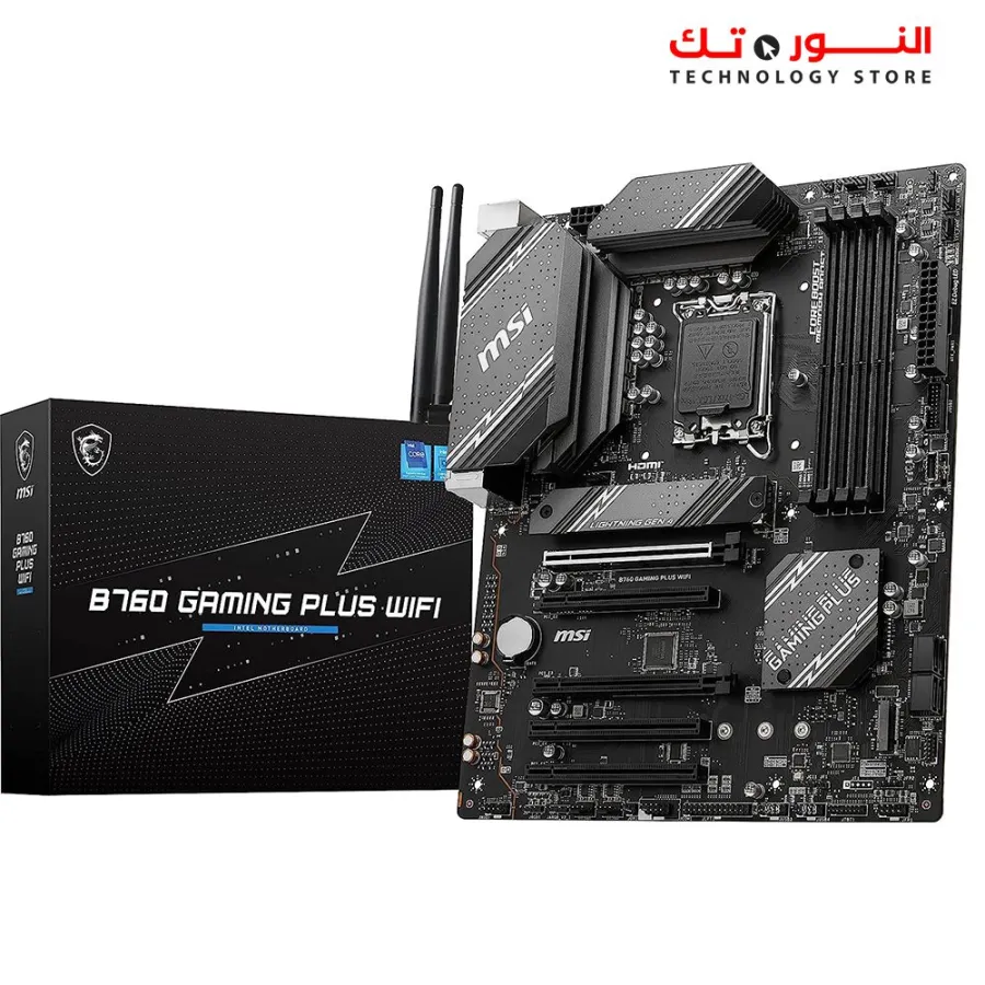 MSI B760 Gaming Plus WiFi Gaming Motherboard DDR5 - PCIe 4.0 - M.2 -  2.5Gbps LAN - USB 3.2 Gen2 - Wi-Fi 6E