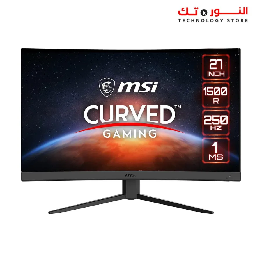 MSI G27C4X 27" Curved Gaming Monitor, 1920 x 1080 (FHD), 1ms, 250Hz, FreeSync