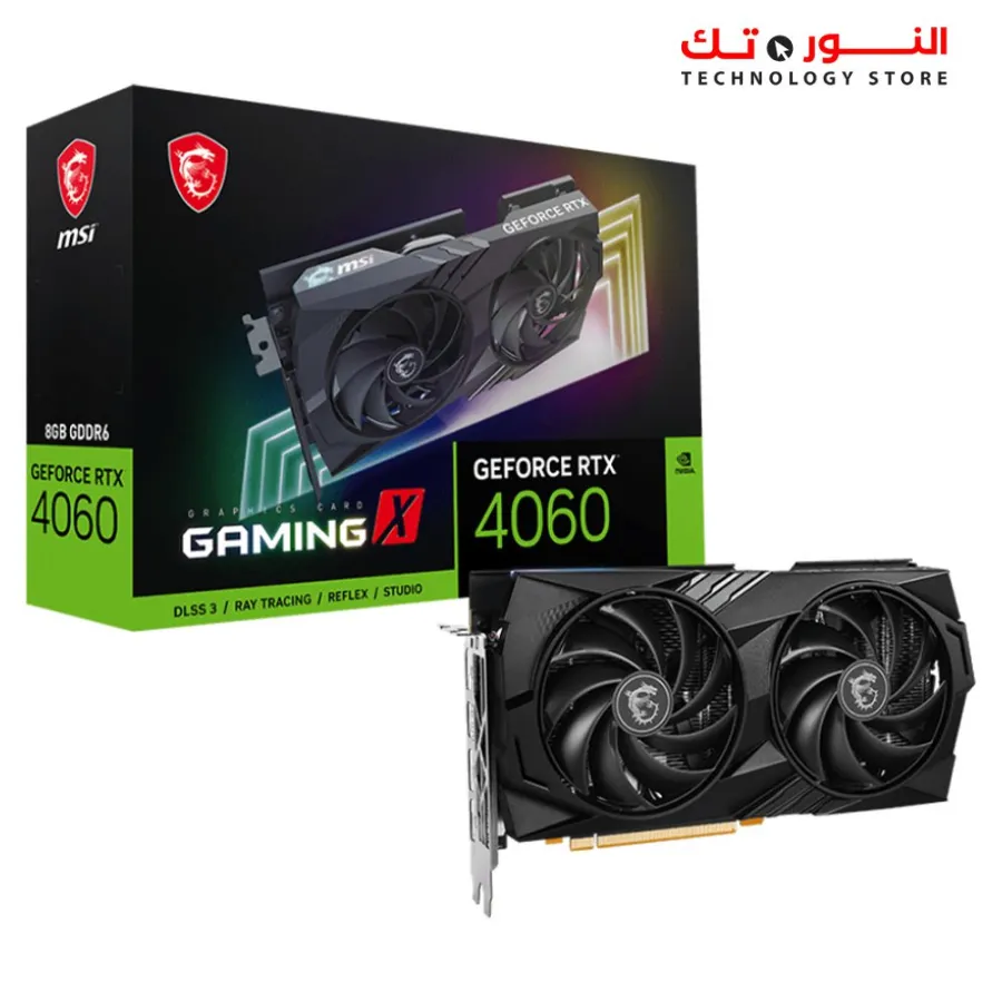 MSI GeForce RTX 4060 Gaming X 8G GDDR6 Graphics Card