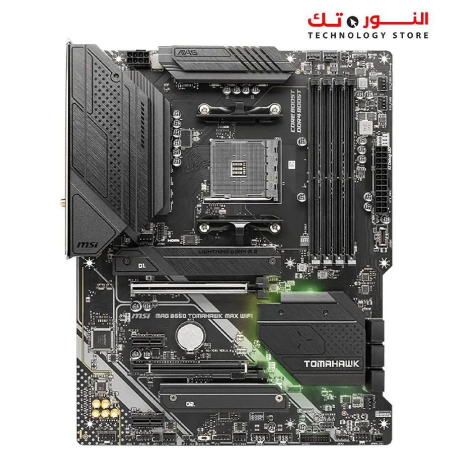 MSI MAG B550 Tomahawk MAX WiFi Gaming Motherboard (AMD Ryzen 5000 Series, AM4, DDR4, PCIe 4.0, SATA 6Gb/s, M.2, USB 3.2 Gen 2, HDMI/DP, Wi-Fi 6E, Bluetooth 5.2, 2.5Gbps LAN