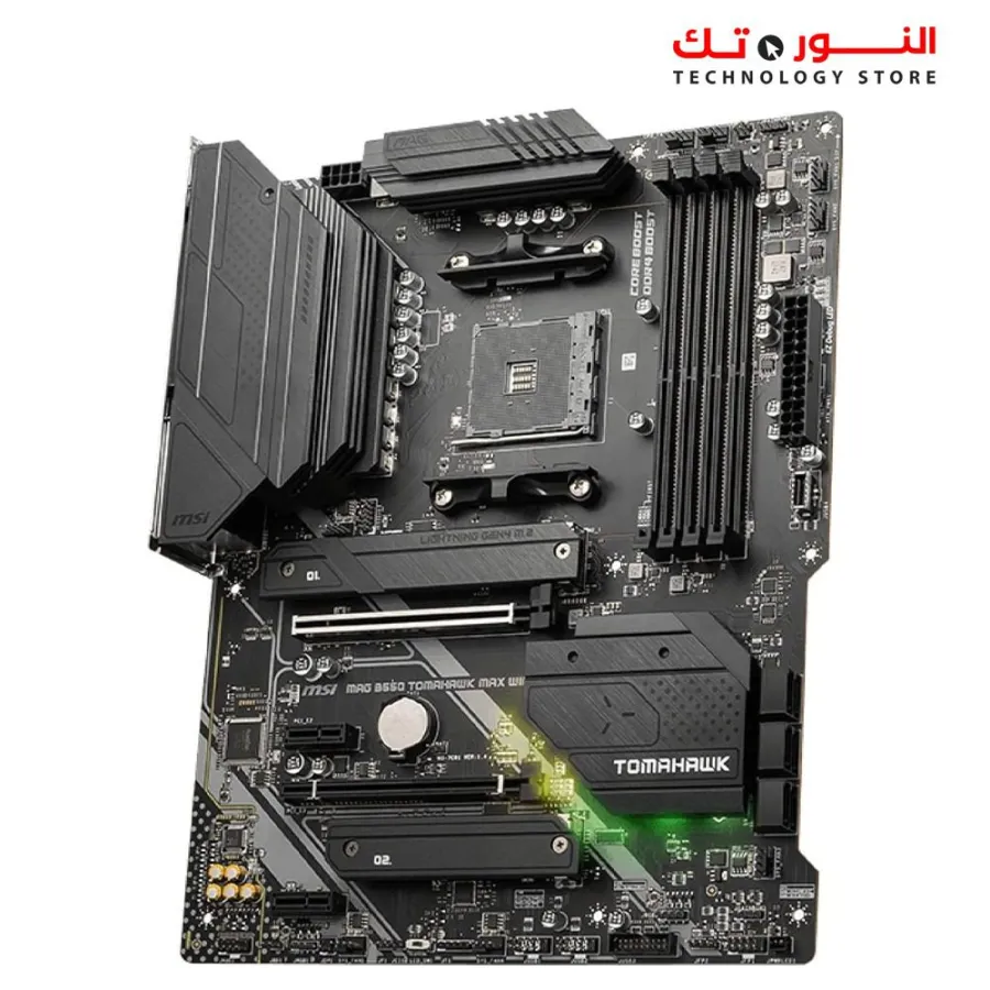 MSI MAG B550 Tomahawk MAX WiFi Gaming Motherboard (AMD Ryzen 5000 Series, AM4, DDR4, PCIe 4.0, SATA 6Gb/s, M.2, USB 3.2 Gen 2, HDMI/DP, Wi-Fi 6E, Bluetooth 5.2, 2.5Gbps LAN