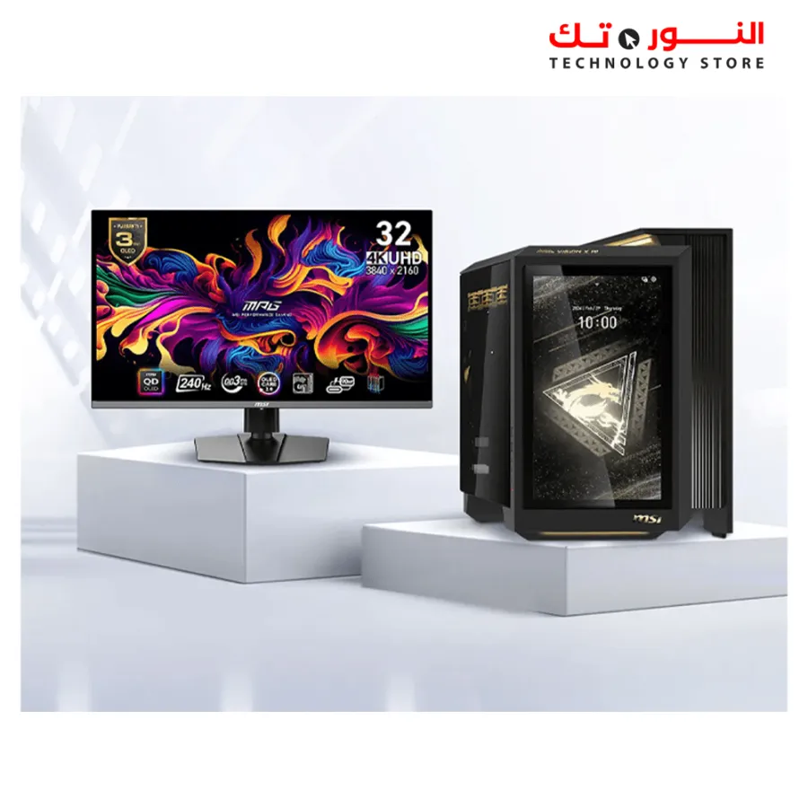 MSI MPG274URF QD 27-inch 3840 x 2160 (UHD) - 0.5MS Computer Monitor, 160Hz, Adaptive-Synch, HDMI, DisplayPort, VESA Mountable, Tilt, Height Adjustable