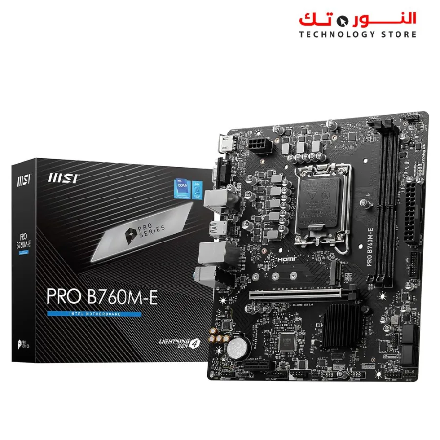 MSI PRO B760M-E - DDR5  - PCIe 4.0 x16 Slot -  M.2 Gen4 Slot