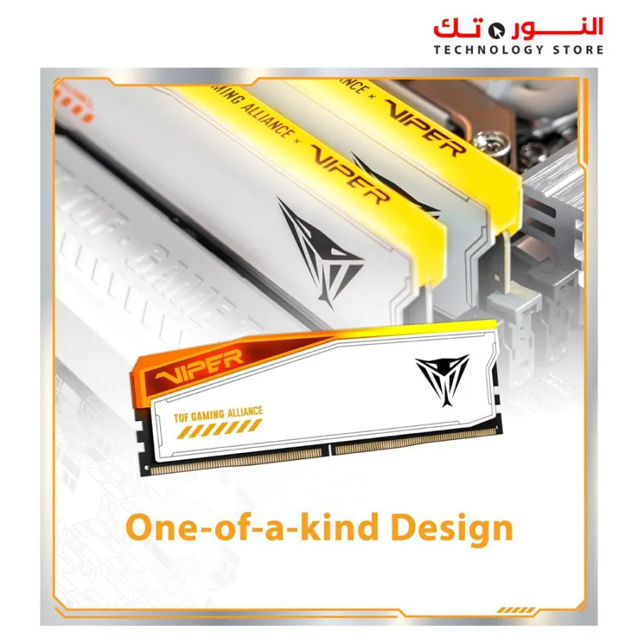 Patriot Viper Elite 5 Gaming RGB DDR5 WHITE RAM 48GB (2X24GB) 6600MT/s CL34  UDIMM Desktop Gaming Memory Kit