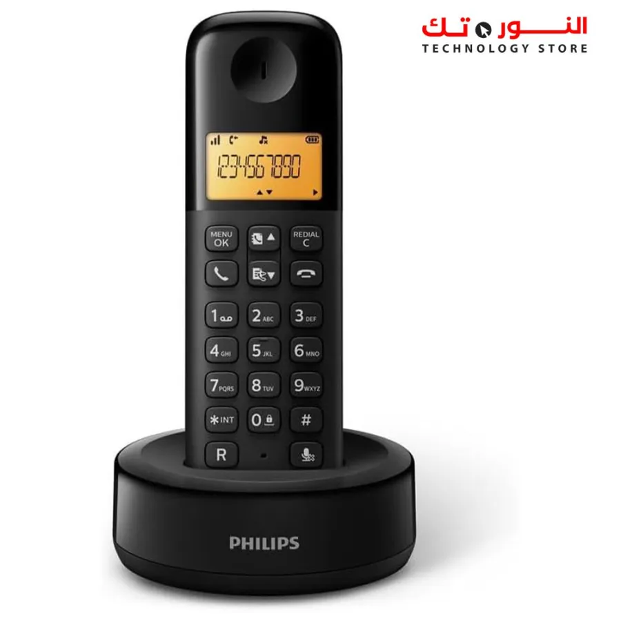 تليفون أرضى لاسلكى PHILIPS d1601b/63