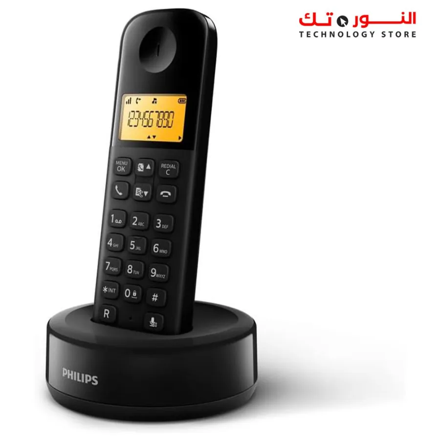 تليفون أرضى لاسلكى PHILIPS d1601b/63