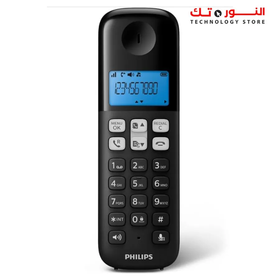 تليفون أرضى لاسلكى PHILIPS d1611b/63