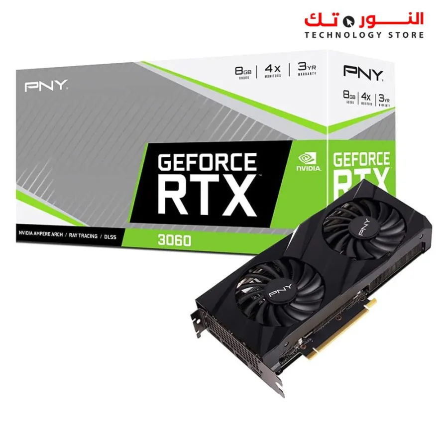 PNY GeForce RTX™ 3060 8GB Verto Dual Fan Graphics Card