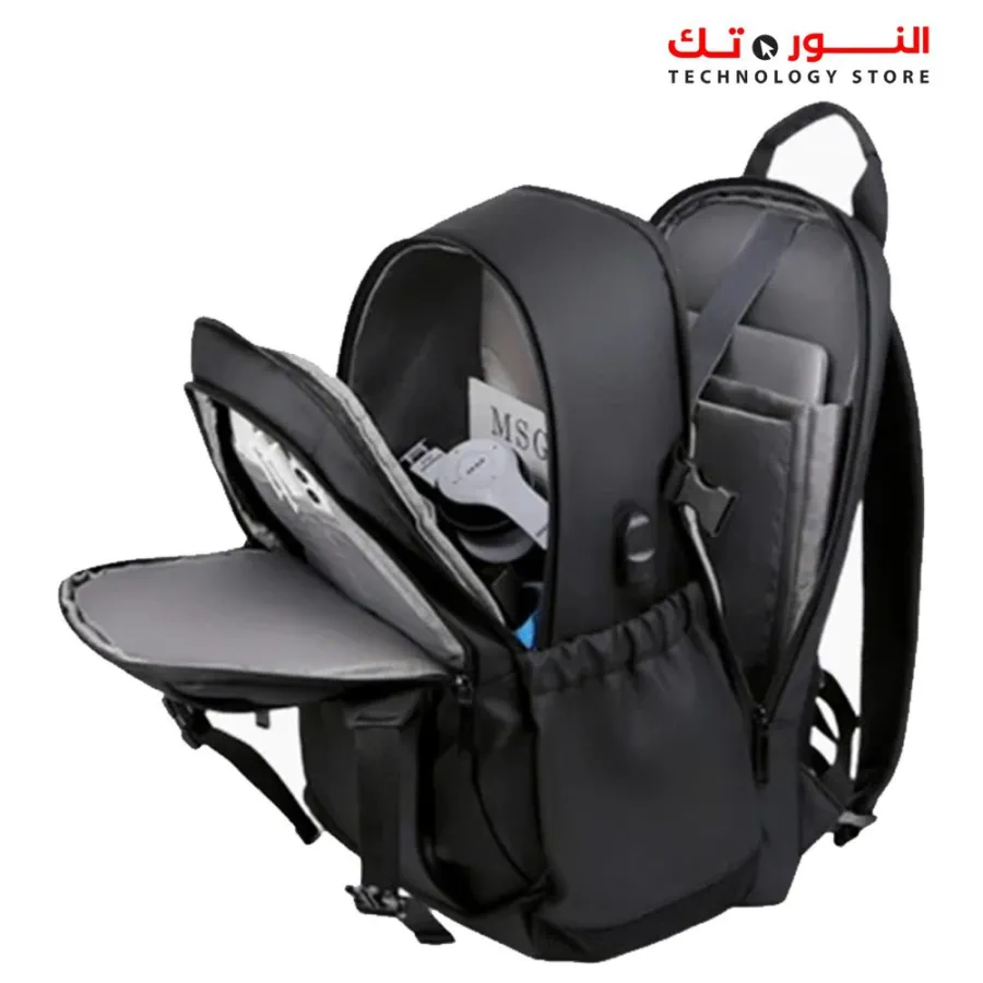 Rahala 2204 Laptop Backpack 15.6 Inch With iPad Pocket - Black