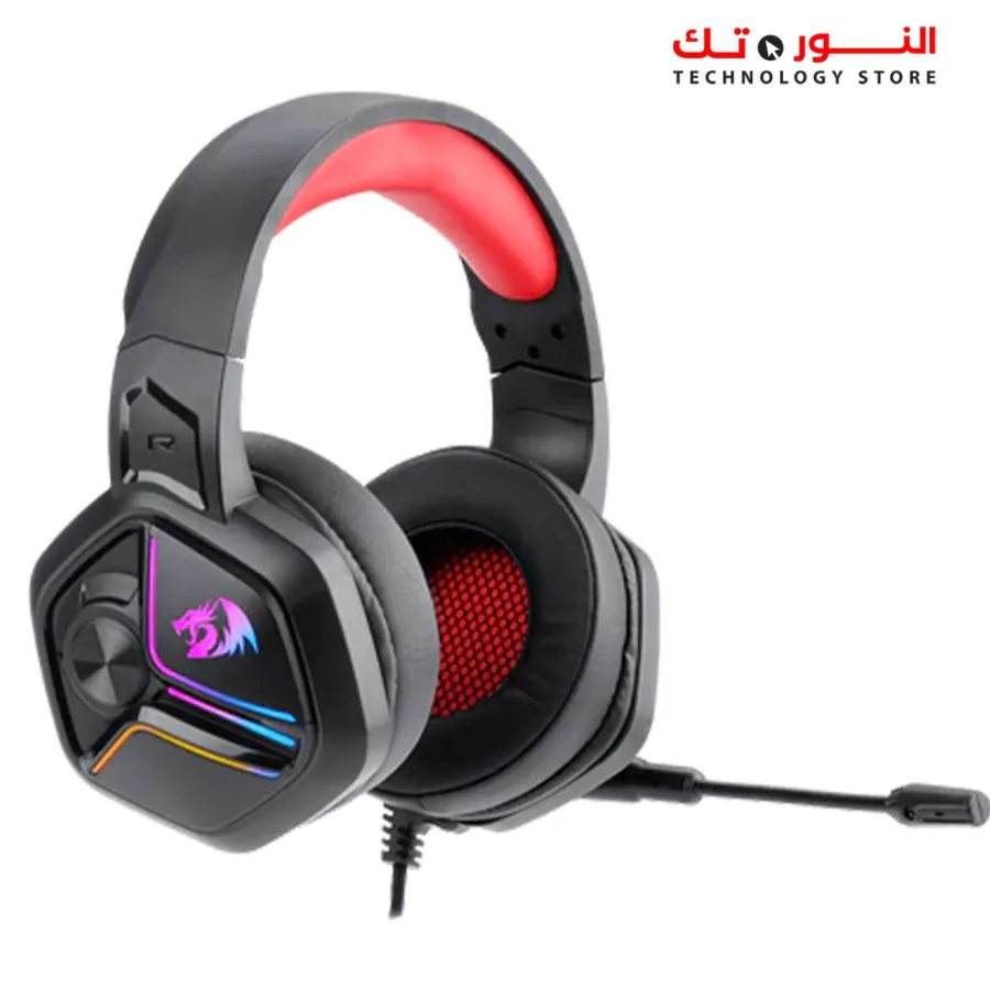 Redragon H230 Ajax RGB Wired Gaming Headset, Dynamic RGB Backlight