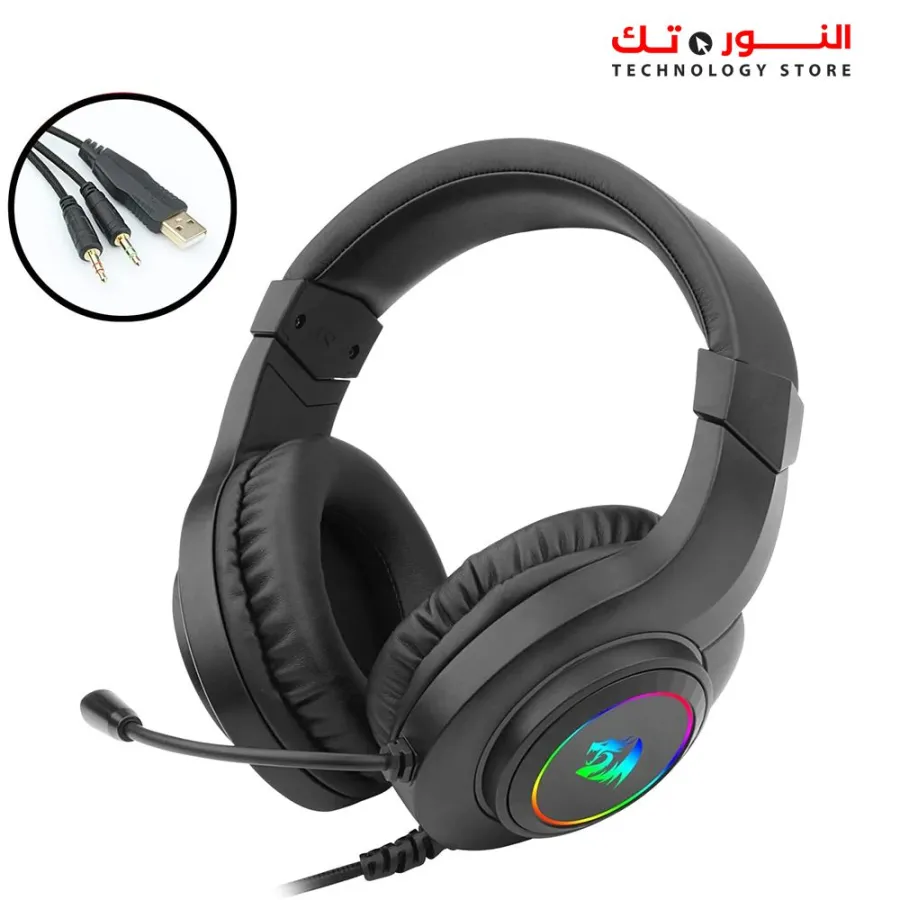 REDRAGON H260 HYLAS RGB BLACK GAMING HEADPHONE