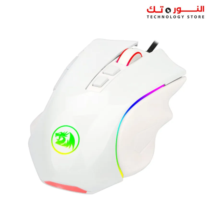 REDRAGON M602 RGB WIRED WITH 7 BACKLIGHT MODES UP TO 7200 DPI  WHITE