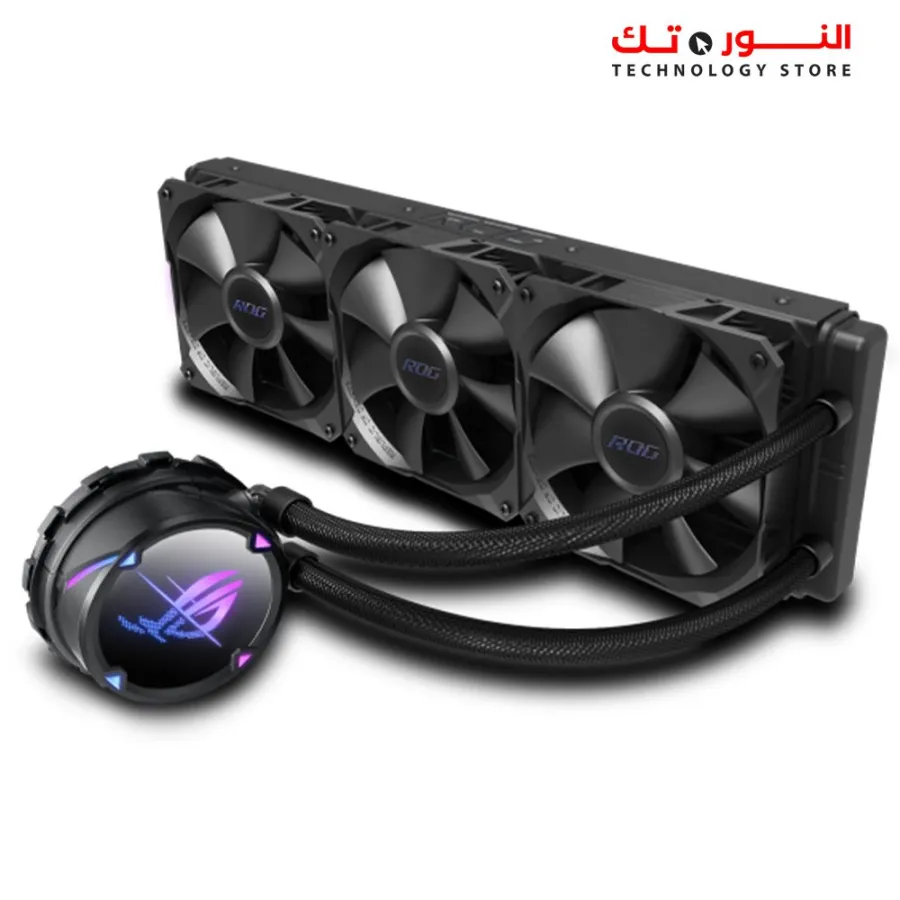 ROG Strix LC II 360 AIO Liquid CPU Cooler With Aura Sync And Three ROG 120mm Radiator Fans