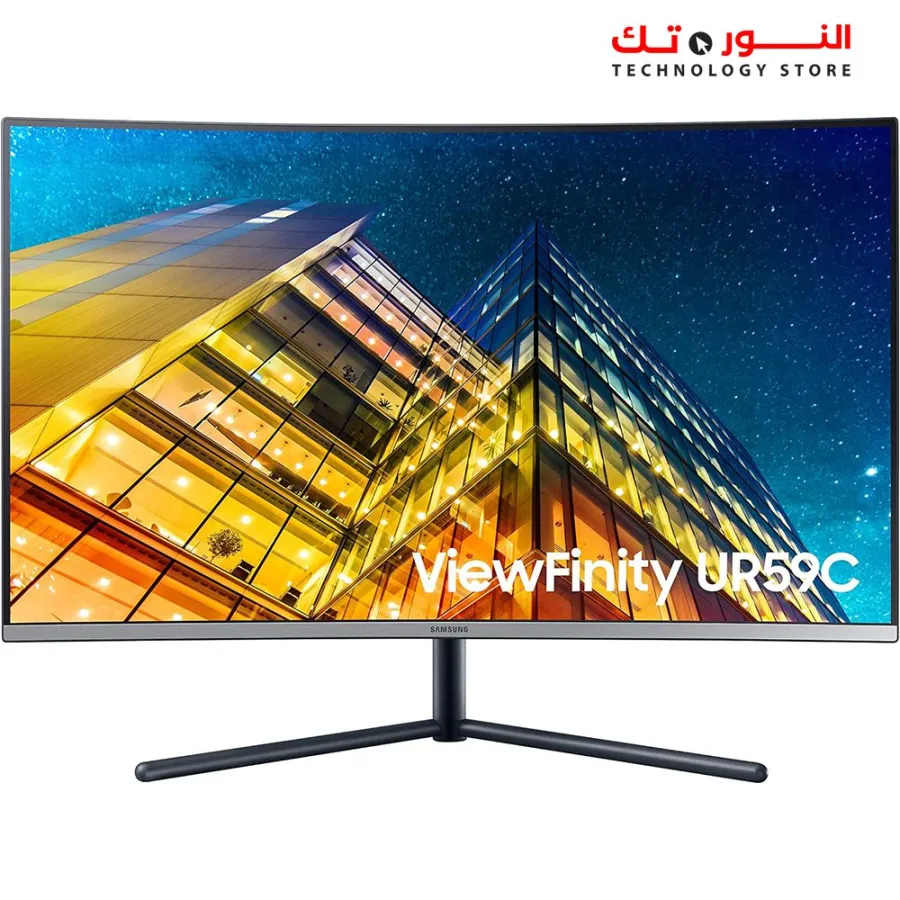 SAMSUNG LU32R590CWMXEG 32" UR59 Series ViewFinity 4K UHD (3840x2160) - Curved - 3-sided border - Eye Saver Mode