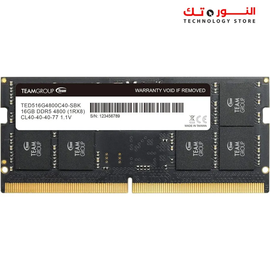 TEAMGROUP Elite SODIMM DDR5 16GB 4800MHz LAPTOP RAM