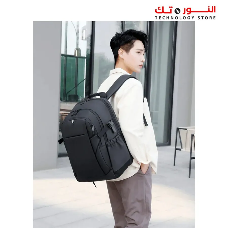 Rahala 2204 Laptop Backpack 15.6 Inch With iPad Pocket - Black