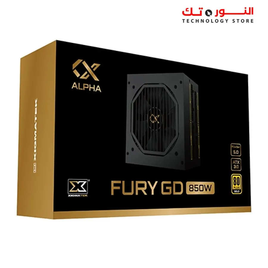 XIGMATEK FURY GD 850W 80+ GOLD Gen5 PCIE 5.0 ATX 3.0  FULL MODULAR POWER Supply