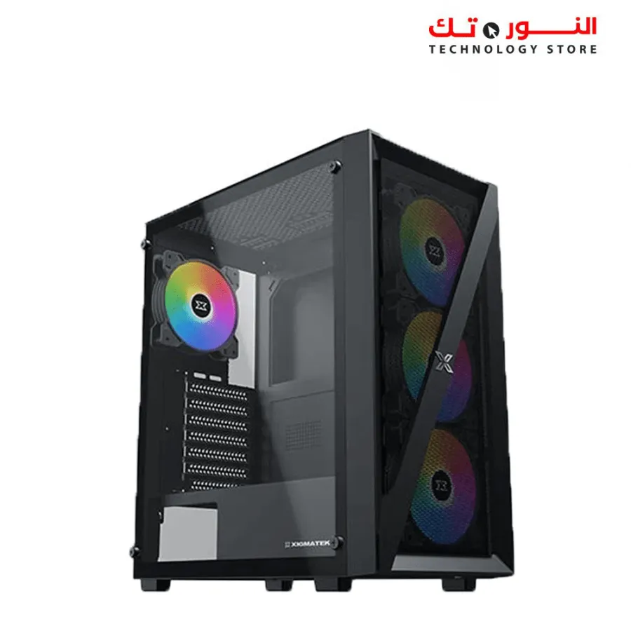 XIGMATEK BLAD FIXED RGB 4 FAN MID TOWER Case