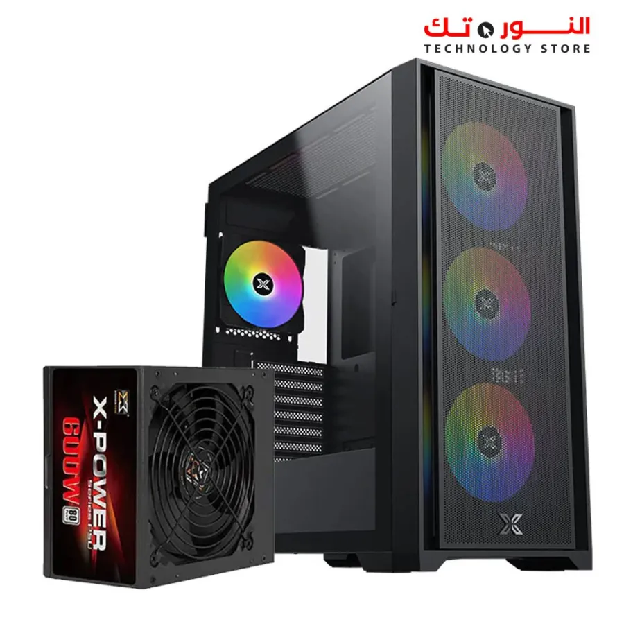 XIGMATEK/MASTER X II SUPER TOWER 4F ARGB + 600W +80 WHITE