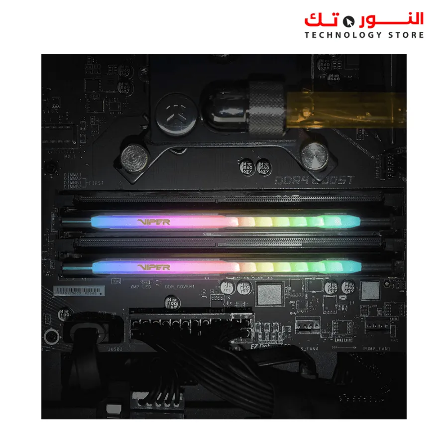 Patriot Viper Steel RGB DDR4 RAM 32GB (2X16GB) 3200MHz CL16 UDIMM Desktop Gaming Memory Kit