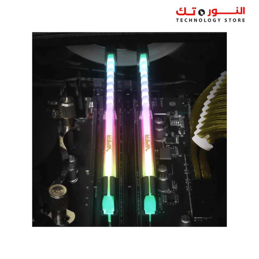 Patriot Viper Steel RGB DDR4 RAM 32GB (2X16GB) 3200MHz CL16 UDIMM Desktop Gaming Memory Kit
