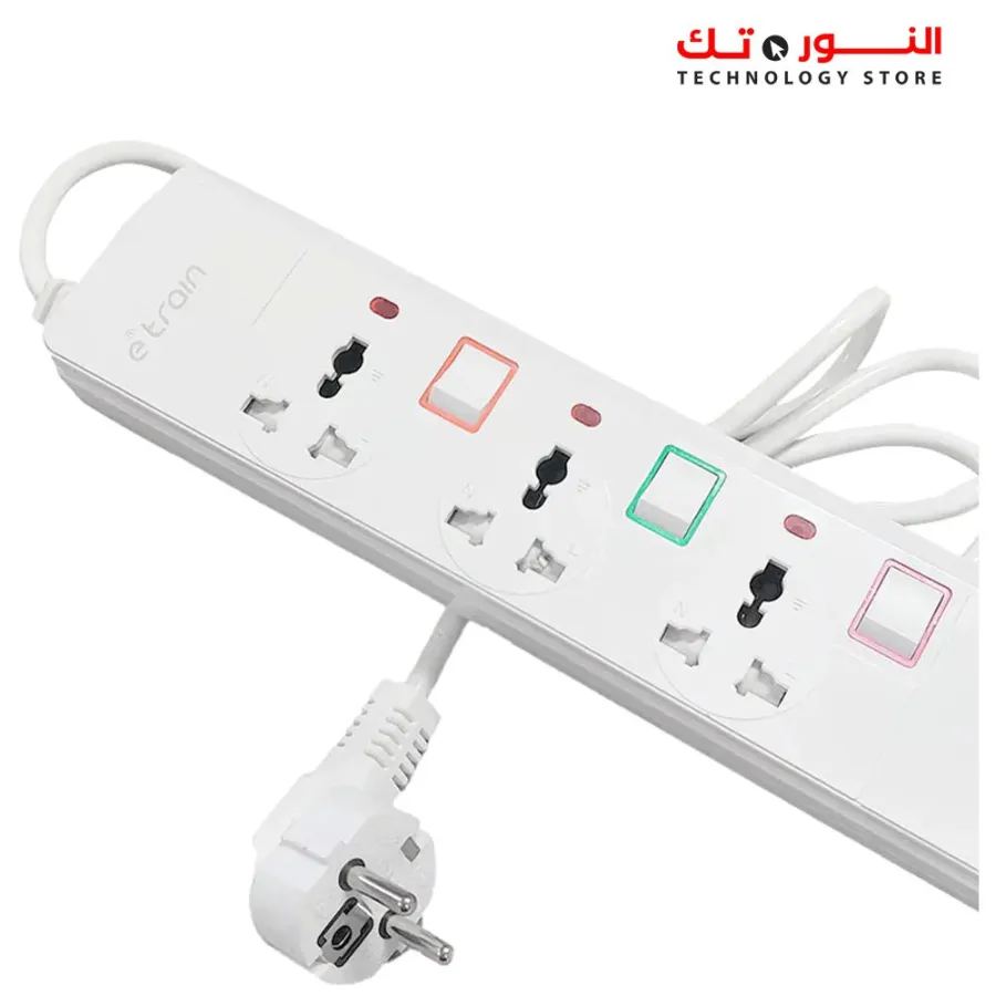 E-Train Power Strip 3 Port PS073 1.5M