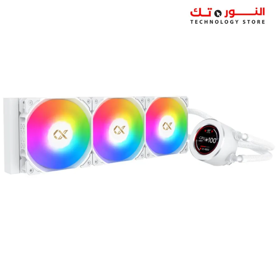 Xigmatek Frozr-O II 360 Arctic Argb Aio Liquid Cpu Cooler - Digital LCD Pump Head - ARGB Controller