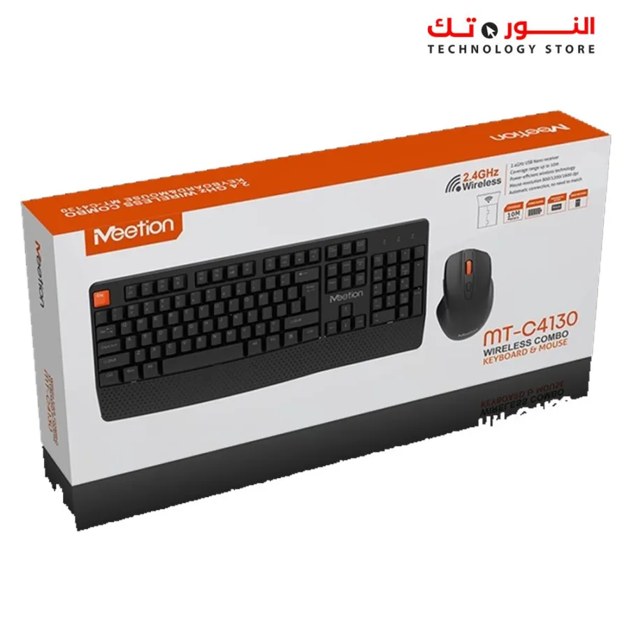 Meetion C4130 Wireless Ergonomic Keyboard And Mouse Combo