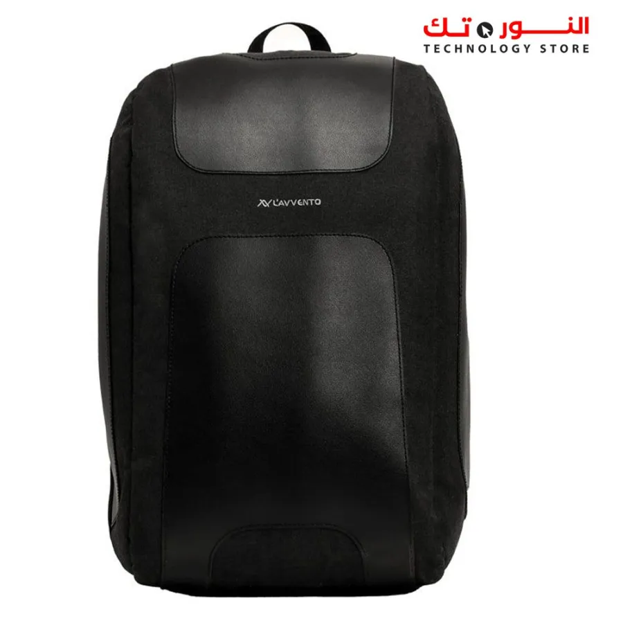 L'AVVENTO BG56B Discovery Laptop Backpack fit up to 15.6” Laptops ,Padded Tablet and iPad Compartment - Black