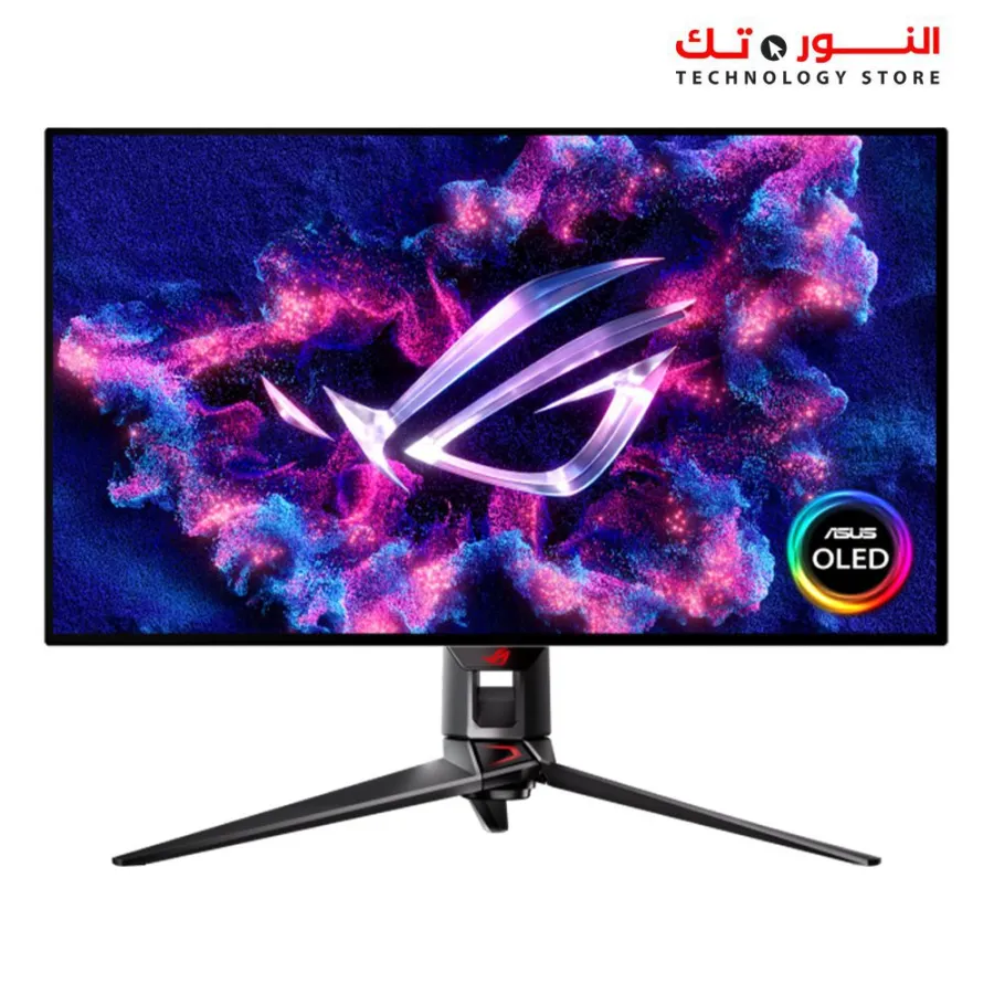 ASUS ROG Swift PG32UCDP 32” 4K OLED Gaming Monitor - WOLED, Dual Mode (4K 240Hz, FHD 480Hz), 0.03ms, G-SYNC Compatible, Custom Heatsink, AI Gaming, 99% DCI-P3,True 10-bit, USB-C