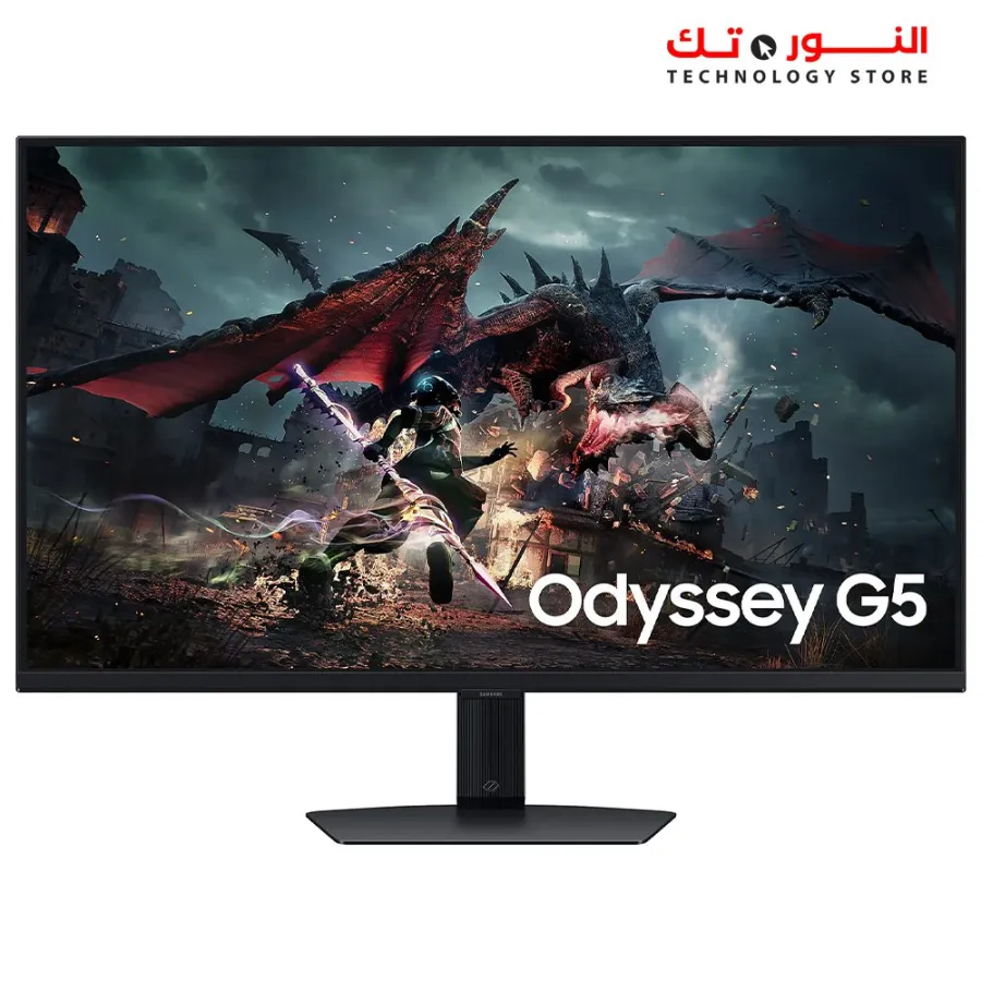 SAMSUNG LS32DG502EUXEN 32-Inch Odyssey G50D Series QHD Fast IPS Gaming Monitor, 1ms, VESA DisplayHDR 400, 180Hz, AMD FreeSync, Adjustable Stand, Eye Saver Mode