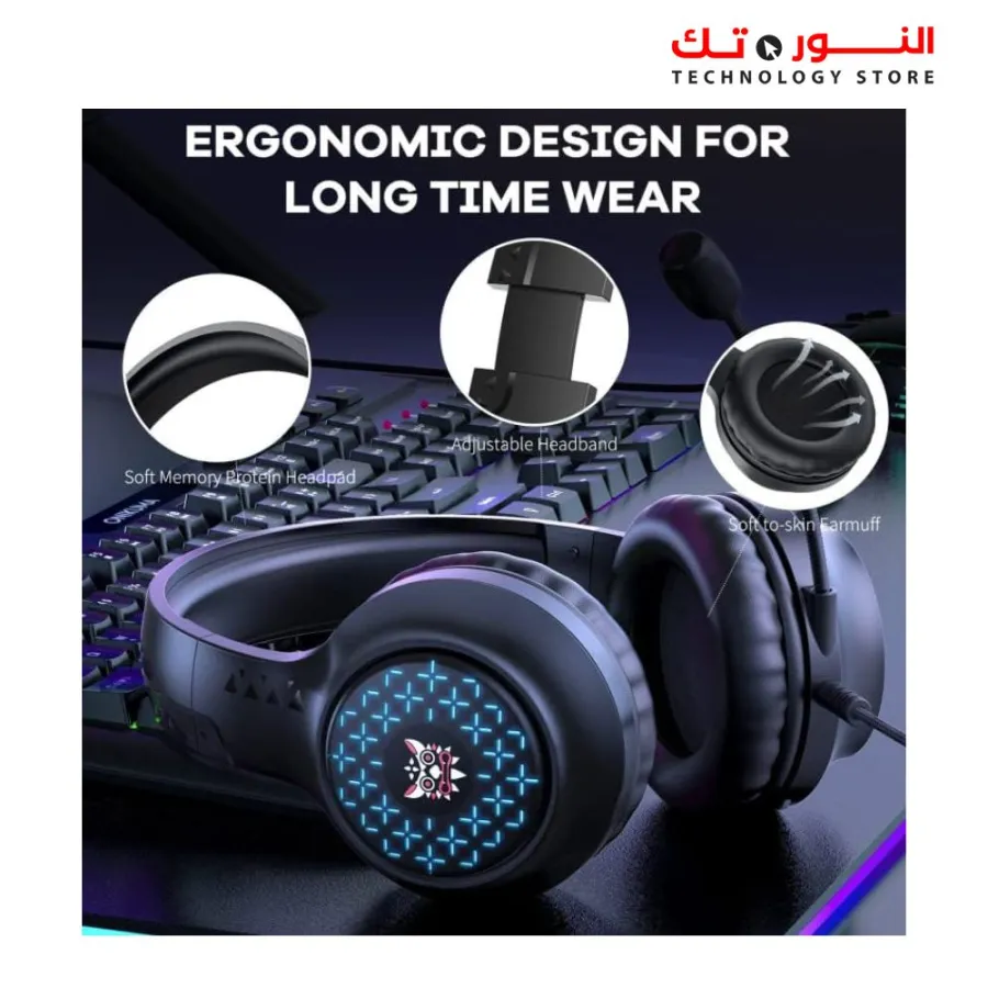 Onikuma X7 PRO Gaming Headset Wired Black