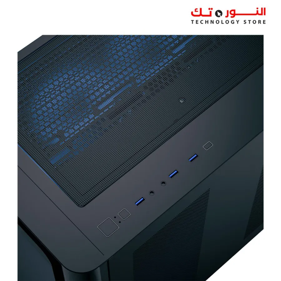 AEROCOOL P500C Mid-Tower Case with Tempered Glass Panels 4 FAN ARGB
