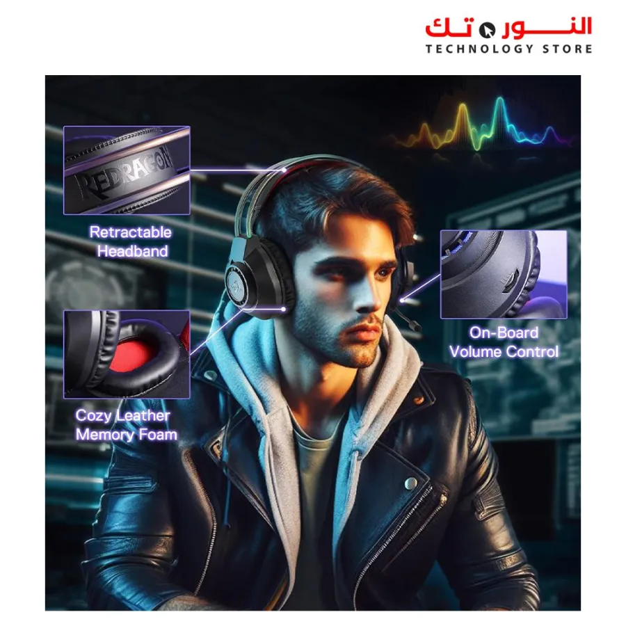 Redragon H231 Scream Gaming Headset, Stereo Surround Sound