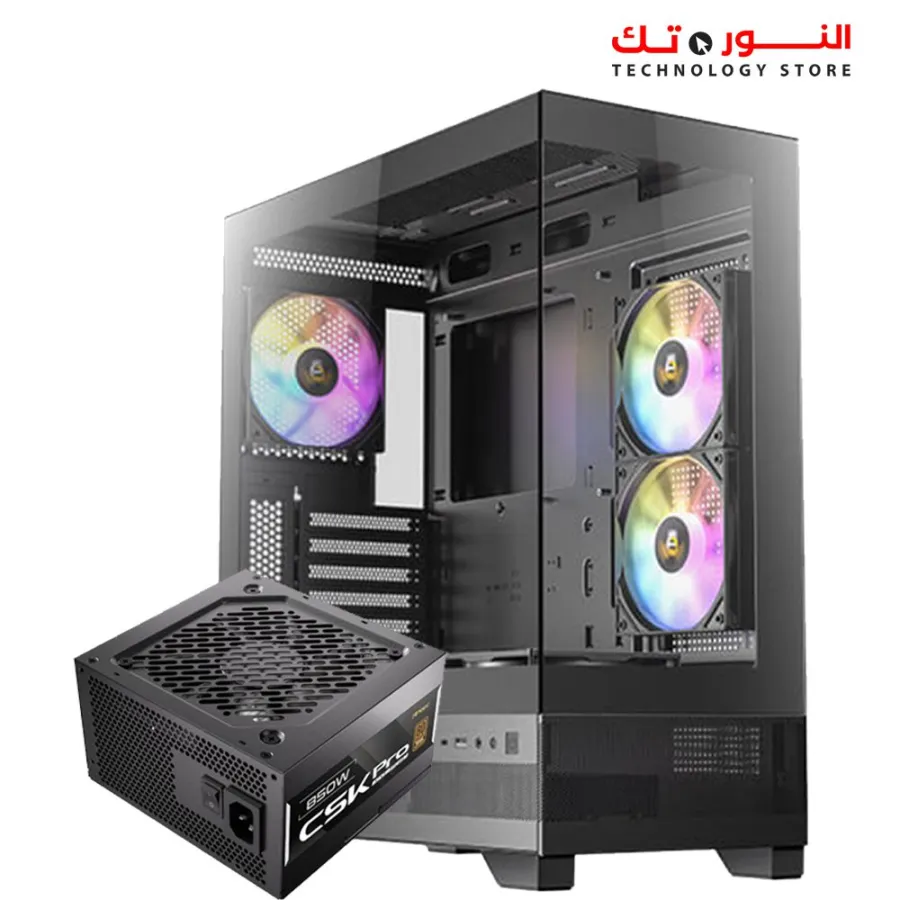 Antec CX700 3FAN ARGB Mid Tower Case + CSK 850W Pro 80 Plus Bronze ATX 3.1 - PCIE 5.1