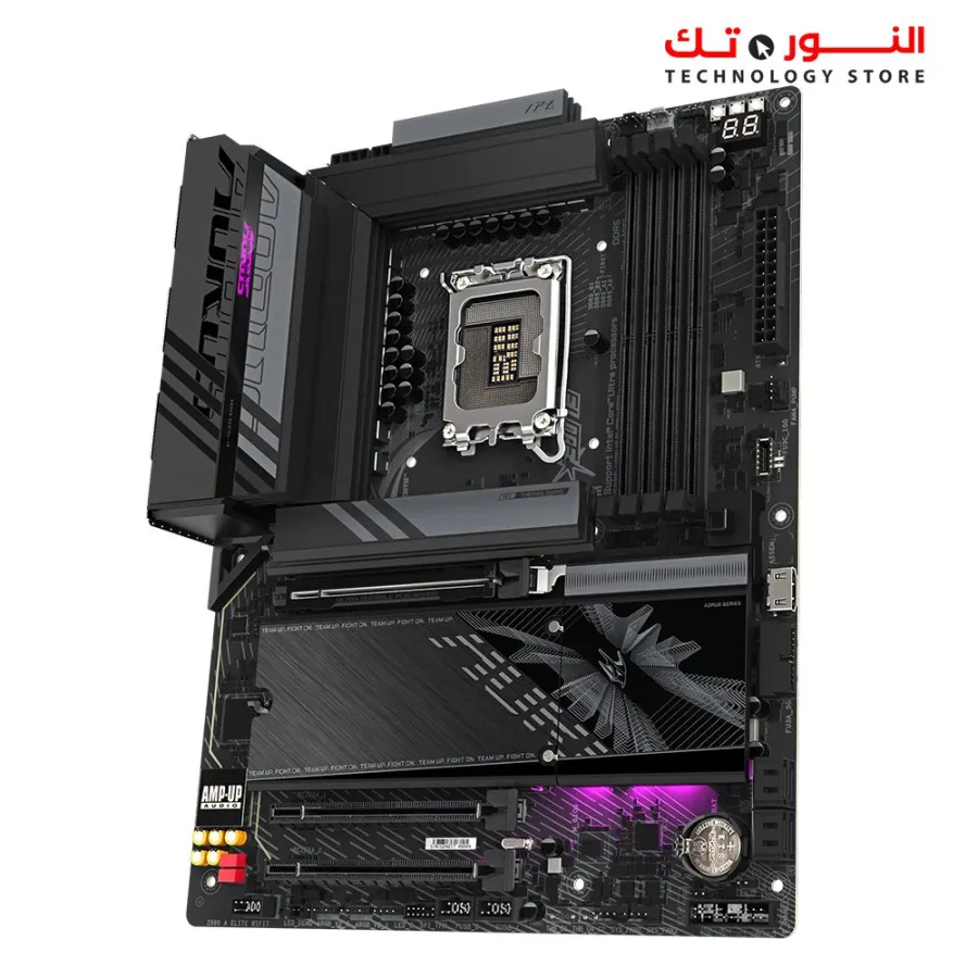 GIGABYTE Z890 AORUS Elite WIFI7 DDR5 Intel Core Ultra (Series 2) LGA 1851 Motherboard, ATX, DDR5, 4X M.2, PCIe 5.0, Thunderbolt 4, WIFI7, 2.5GbE LAN, EZ-Latch