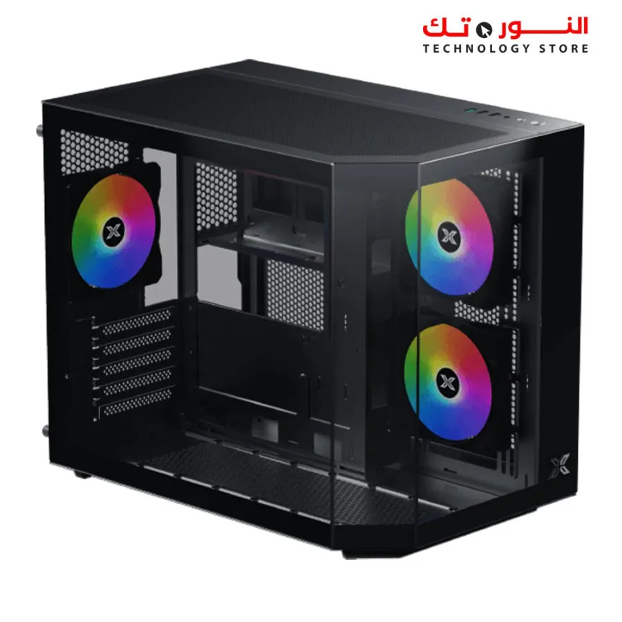 Xigmatek Cubi M 3FAN ARGB + X-Power 600W 80+ White Mid Tower Case