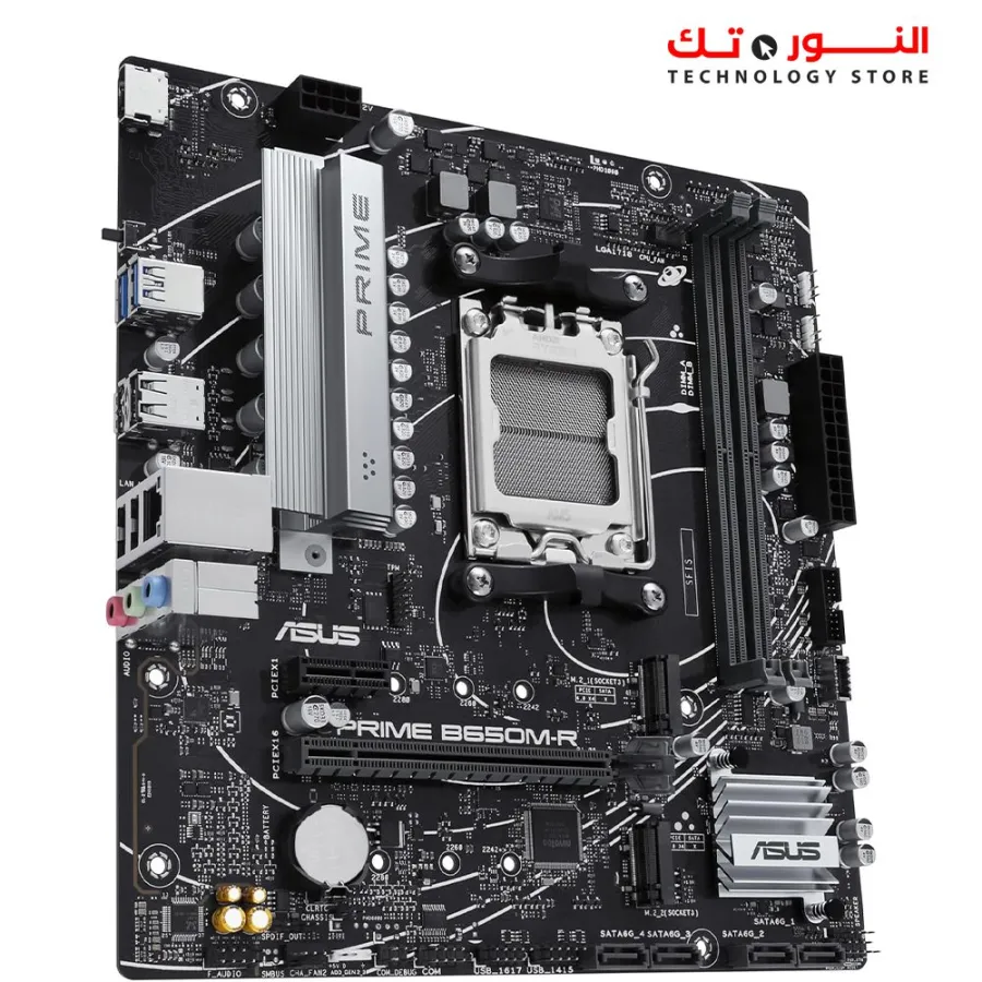 Asus PRIME B650M-R DDR5, PCIe 4.0 Type-C®, BIOS FlashBack™, Two-Way AI Noise Cancelation, Aura Sync