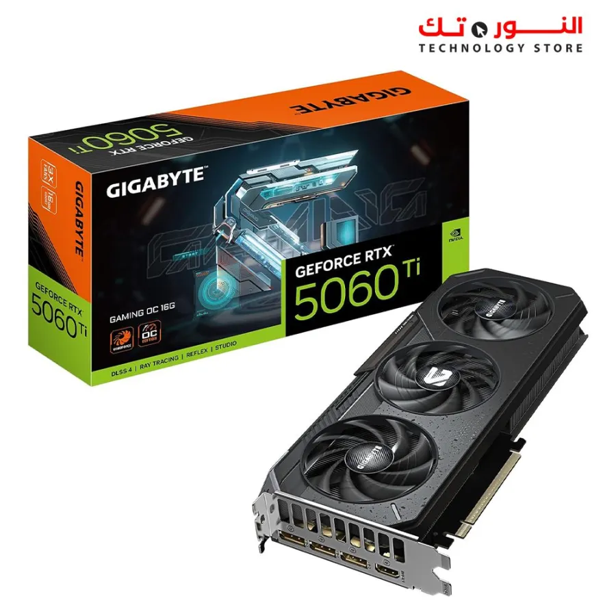 GIGABYTE GeForce RTX 5060 Ti Gaming OC 16G GDDR7 Graphics Card , PCIe 5.0, WINDFORCE Cooling System