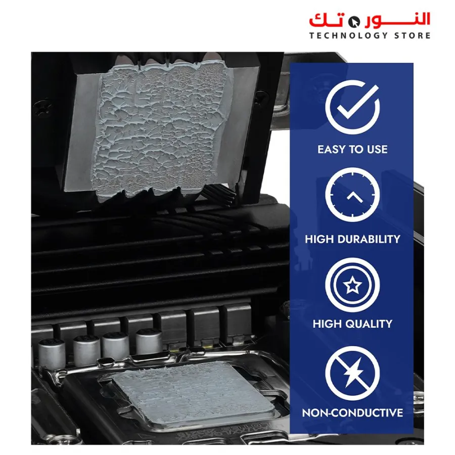 THERMAL GRIZZLY CPU Polartherm X-8 Thermal Paste for CPU & GPU - High Thermal Conductivity, Long Durability, Non-Conductive Thermal Grease 