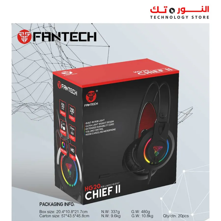 Fantech CHIEF II HG20 3.5MM RGB GAMING HEADSET