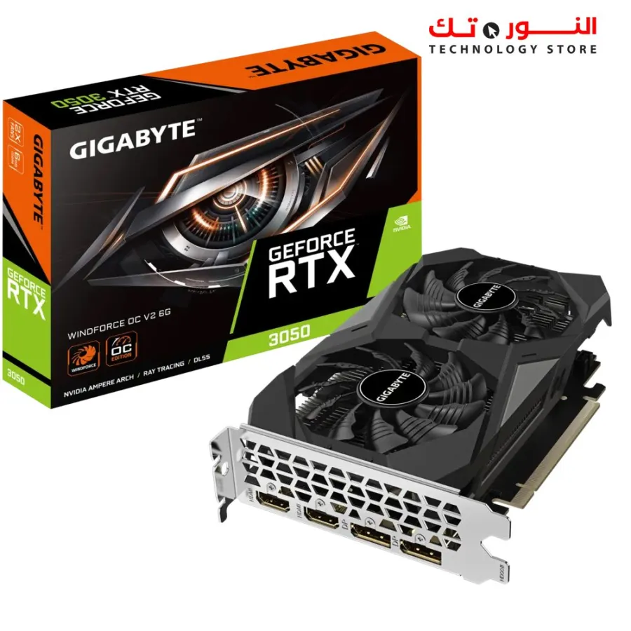GeForce RTX™ 3050 WINDFORCE OC V2 6G  GDDR6
