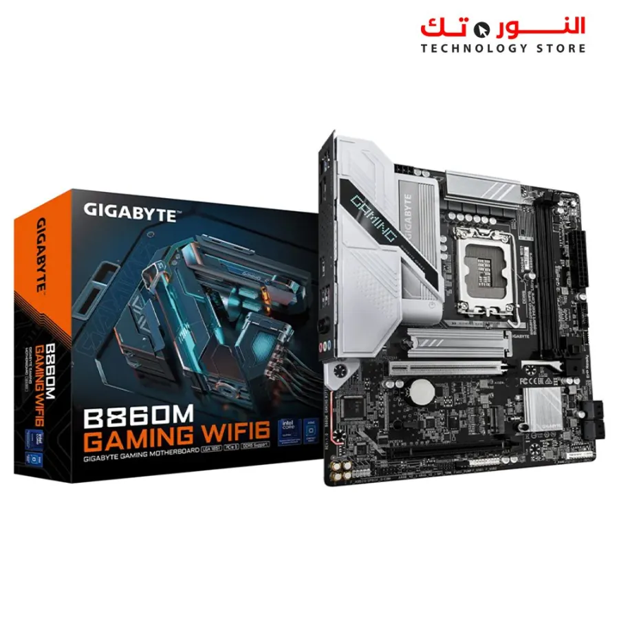 GIGABYTE B860M GAMING WIFI6 – Intel® Core™ Ultra (S2), Hybrid 8+1+2 VRM, D5 Bionic Corsa, AI Perfdrive, WIFI EZ-Plug, PCIe EZ-Latch Plus, 2x M.2 (1 PCIe5.0x4), 2.5GbE LAN &amp; Wi‑Fi 6, HDMI/DP