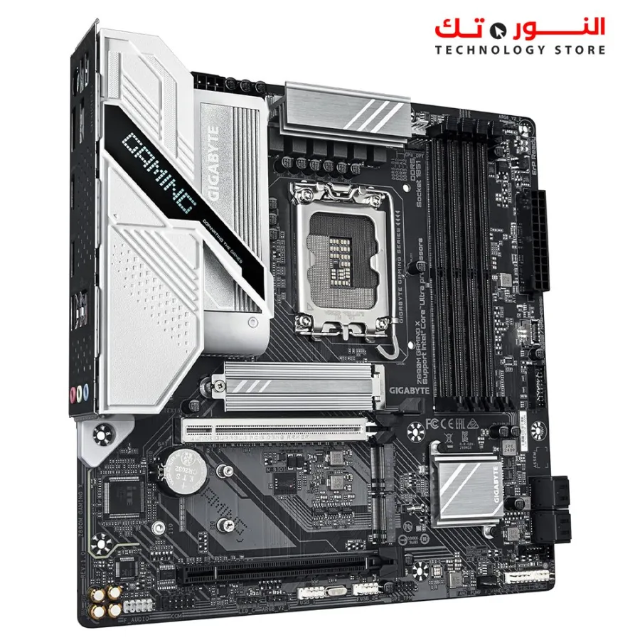 GIGABYTE Z890M Gaming X Motherboard - Supports Intel Core Ultra (Series 2) CPUs, 8+1+2 Phases VRM, up to 8800MHz DDR5 (OC), 1xPCIe 5.0 + 2xPCIe 4.0, 2.5GbE LAN, USB 3.2 Gen 1